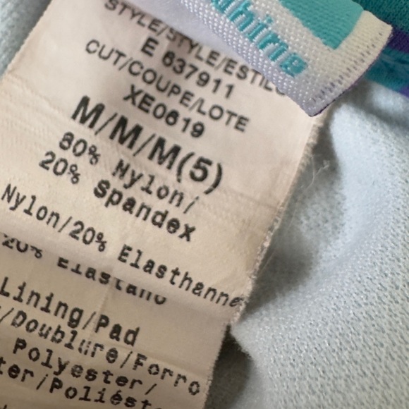 Roxy girls blue purple two piece bikini bathing suit swimsuit size 5 - Picture 10 of 11